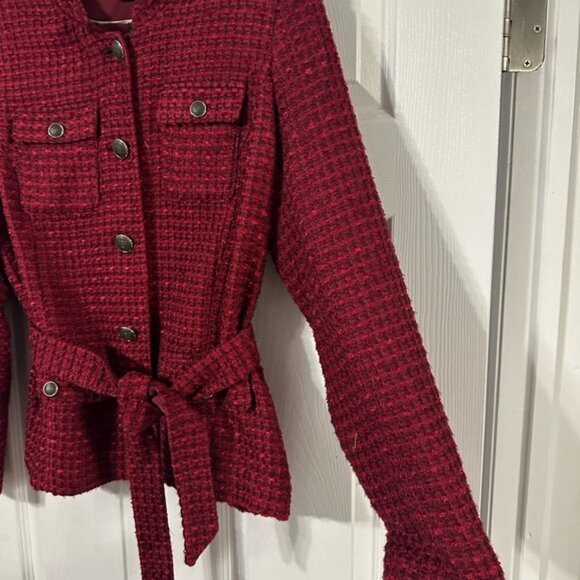 White House Black Market Belted Tweed Jacket - Picture 8 of 16